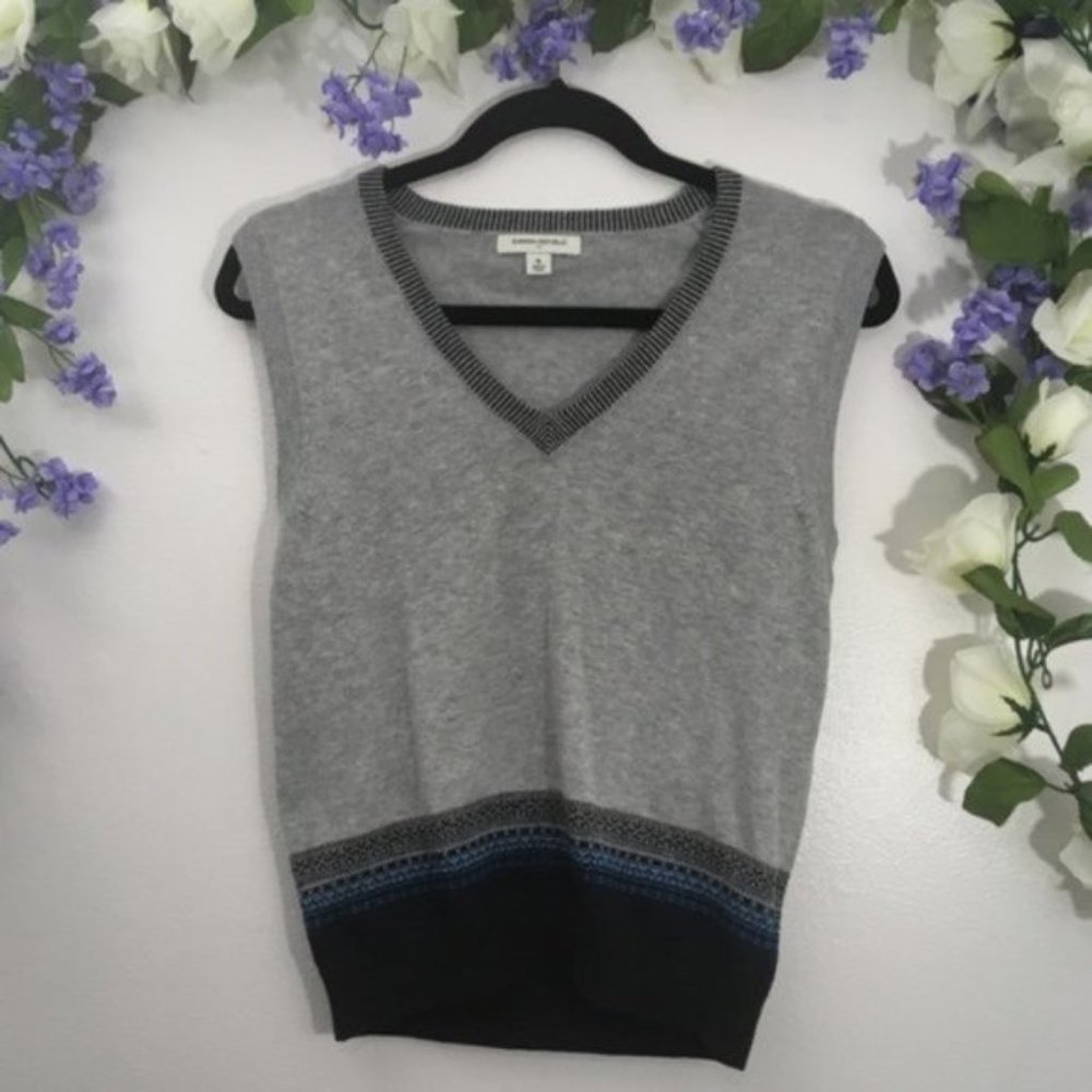Blue Gray Banana Republic Vest